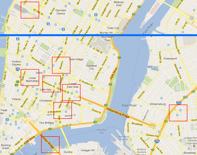 地図からタトゥースタジオ検索