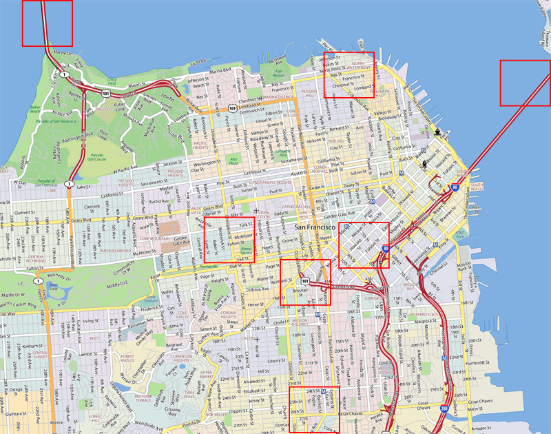 地図からタトゥースタジオ検索